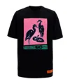 Heron Preston Logo Printed T-shirt In Black
