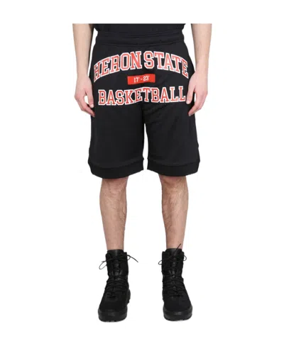 Heron Preston Logo Shorts In Black