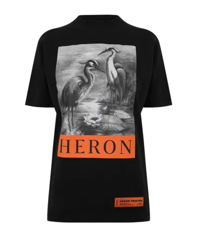 Heron Preston Logo Short-sleeved T-shirt In Black