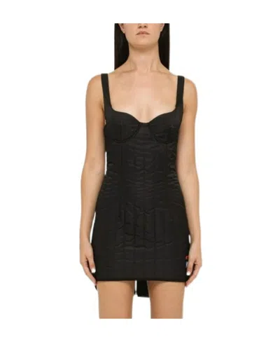 Heron Preston Logo Suspender Dress In Black