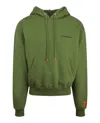 Heron Preston Logo Tape Hoodie In Green
