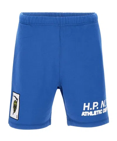 Heron Preston Logo Track Shorts In Blue