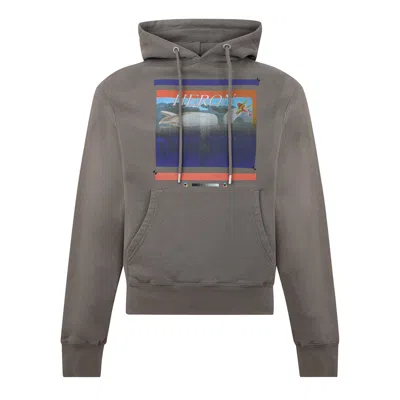 Heron Preston Long Sleeve Sweatshirt In Brown