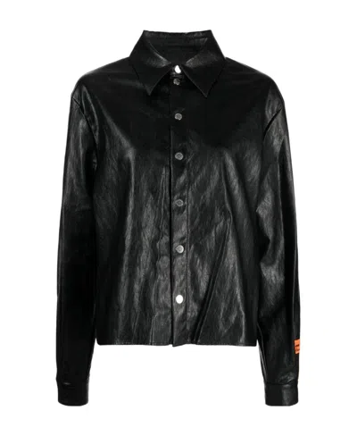 Heron Preston Long-sleeved Shirt In Black