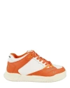 HERON PRESTON HERON PRESTON LOW KEY SNEAKERS WOMAN SNEAKERS MULTICOLORED SIZE 8 CALFSKIN, POLYESTER