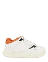 HERON PRESTON HERON PRESTON LOW KEY SNEAKERS WOMAN SNEAKERS MULTICOLORED SIZE 8 CALFSKIN, POLYESTER