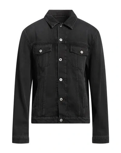 Heron Preston Man Denim Outerwear Black Size L Cotton