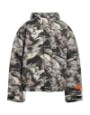 Heron Preston Man Jacket Light Grey Size L Cotton In Grey