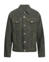 Heron Preston Man Jacket Military Green Size L Cotton In Green