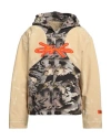 Heron Preston Man Jacket Sand Size Xs Cotton In Beige