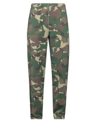 Heron Preston Man Pants Green Size L Cotton, Polyester