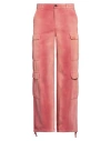 Heron Preston Man Pants Rust Size L Cotton In Red