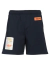 Heron Preston Man Shorts & Bermuda Shorts Midnight Blue Size S Polyester, Elastane In Blue
