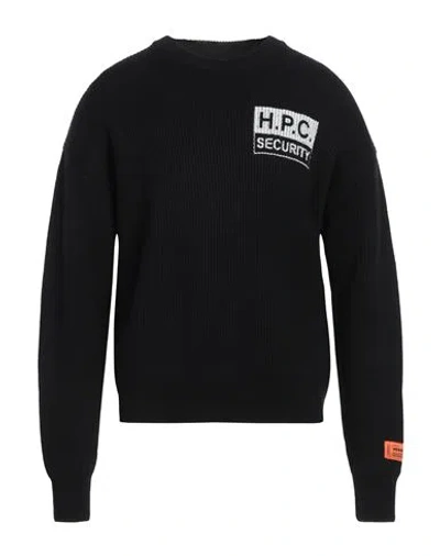 Heron Preston Man Sweater Black Size M Virgin Wool, Acrylic