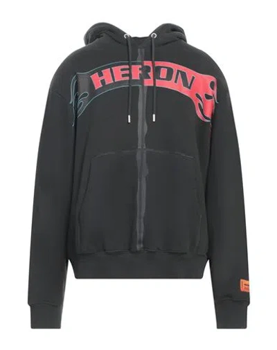 Heron Preston Man Sweatshirt Dark Green Size Xl Cotton, Elastane, Polyurethane, Polyester