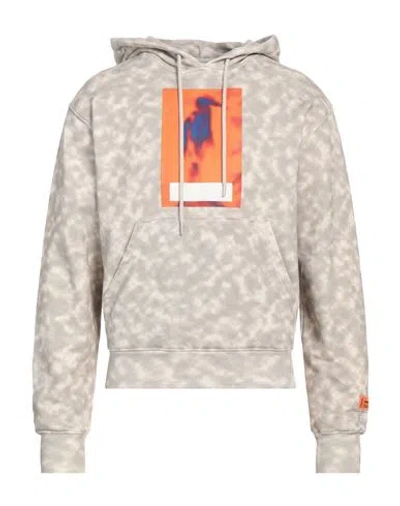 Heron Preston Man Sweatshirt Grey Size S Cotton, Polyester