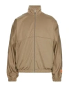 Heron Preston Man Sweatshirt Military Green Size L Polyester, Cotton, Polyamide In Green