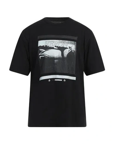Heron Preston Man T-shirt Black Size L Cotton