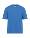 Heron Preston Man T-shirt Blue Size L Cotton In Blue