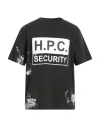 Heron Preston Mens Black H.p.c. Security Slogan-print Cotton-jersey T-shirt In Green