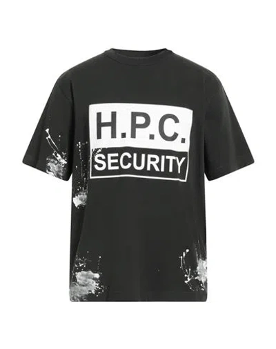 Heron Preston Man T-shirt Dark Green Size S Cotton, Polyester