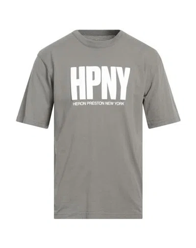 Heron Preston Man T-shirt Grey Size S Cotton