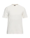 Heron Preston Man T-shirt Ivory Size L Cotton, Polyester In White