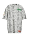 Heron Preston Man T-shirt Light Grey Size Xl Cotton, Polyester In Grey