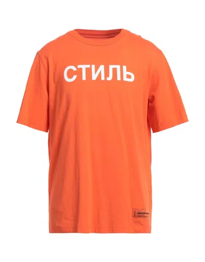 Heron Preston T-shirts In Orange
