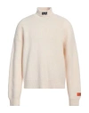 Heron Preston Logo Embroidered Turtleneck Jumper In White