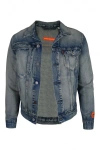 Heron Preston Denim Jacket In Blue