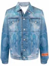Heron Preston Men Denim Jacket In Multi