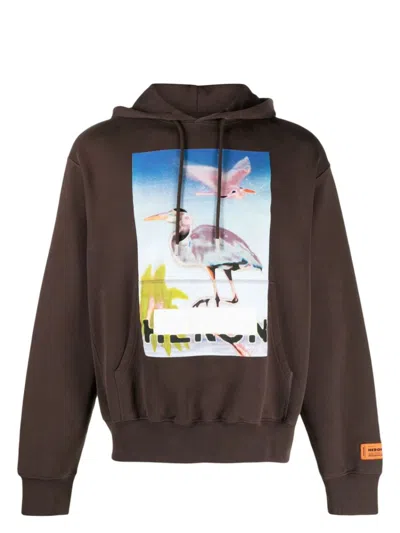 HERON PRESTON MEN'S HERON CENSORED LOGO HOODIE