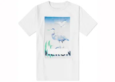 Pre-owned Heron Preston Men's  Censored Heron Tee Shirt In White