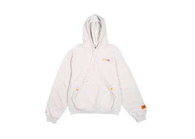 Pre-owned Heron Preston Men's  Ctnmb Mel Egg Hoodie In Melange Grey