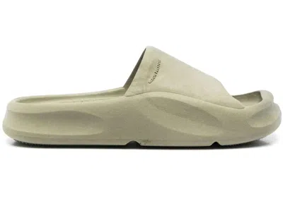 Pre-owned Heron Preston Men's  Eco Moulded Slider Sneakers In Khaki
