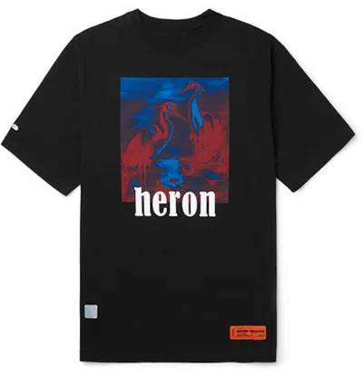 Pre-owned Heron Preston Men's  Heron Graphic T-shirt In Black