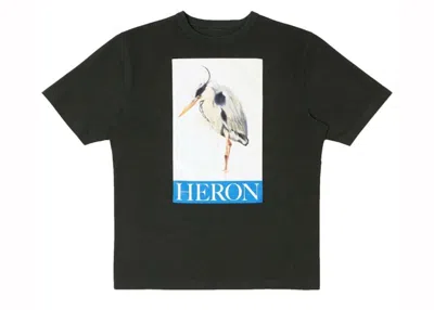 Pre-owned Heron Preston Men's  Heron Painted T-shirt In Black