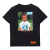 Heron Preston Men's  Little Boy Printing Short Sleeve Black