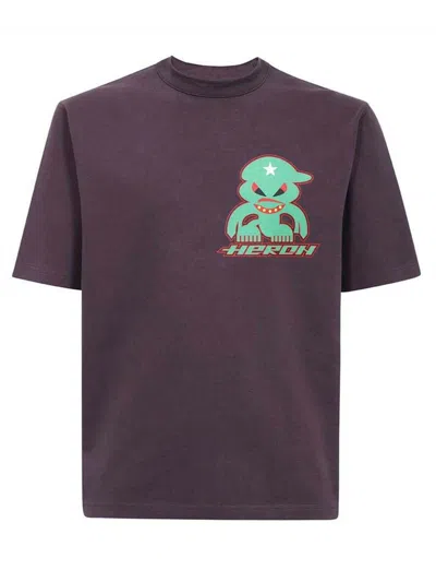 Pre-owned Heron Preston Men's  Monster T-shirt In Purple