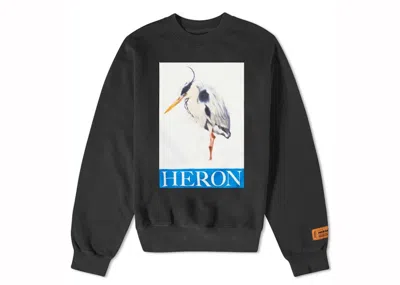 Pre-owned Heron Preston Men's  Painted Bird Sweater In Black