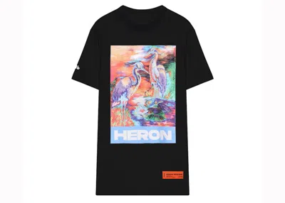 Pre-owned Heron Preston Men's  Print Oversized T-shirt In Black