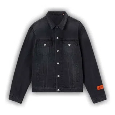 Pre-owned Heron Preston Men's  Regular Denim Jacket In Black