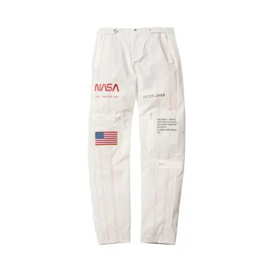 Pre-owned Heron Preston Men's  X Nasa High Tech Pants In White