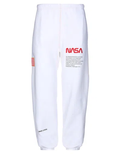 Pre-owned Heron Preston Men's  X Nasa Sweat Pants In White