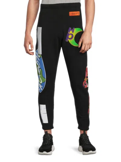 HERON PRESTON MEN'S LOGO GRAPHIC SWEATPANTS