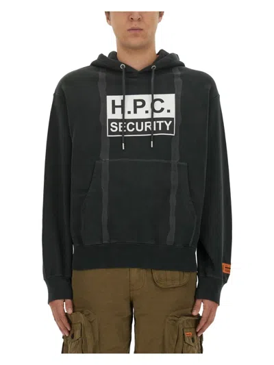 Heron Preston Men's Sweatshirt With Logo Print In Black