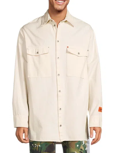 Heron Preston Men's Workwear Pocket Tshirt In White