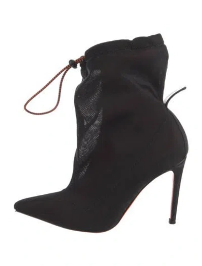 Pre-owned Heron Preston Mesh Lace-up Boots In Black