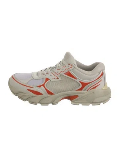Pre-owned Heron Preston Mesh Printed Sneakers In White